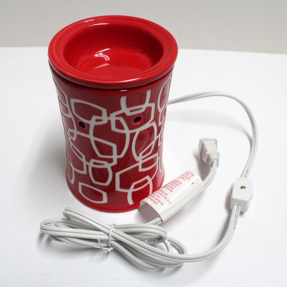 Red & White Scentsy Electric Corded Wax Warmer